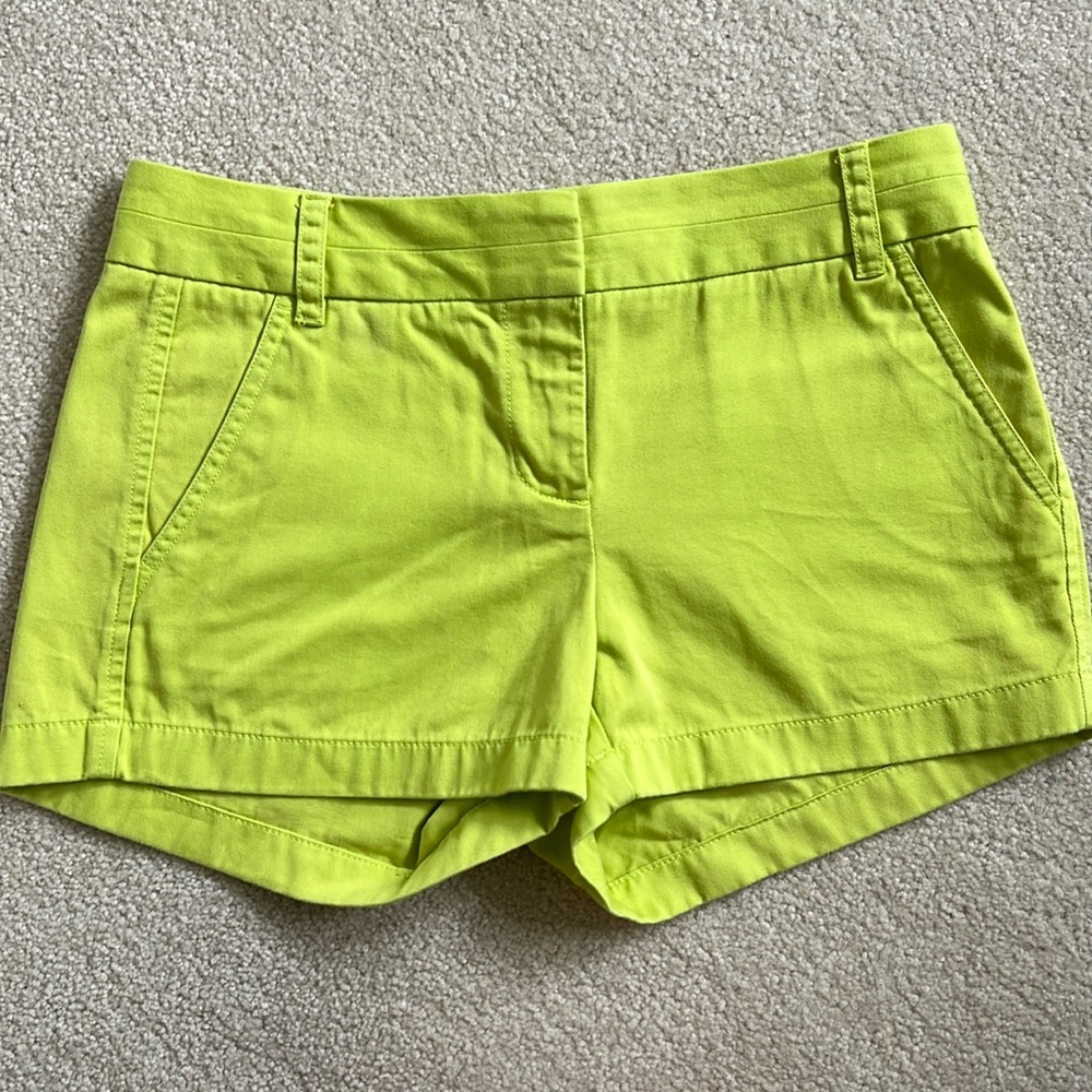 Bright J Crew Chino Shorts